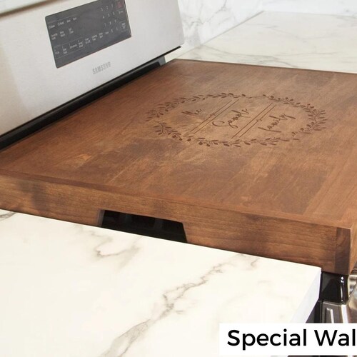 ALDER Wood Stove Top Cover for Gas Stove Modern Handmade Etsy