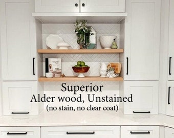 Floating Shelves Natural Wood Shelving Custom By Jthomashomegoods