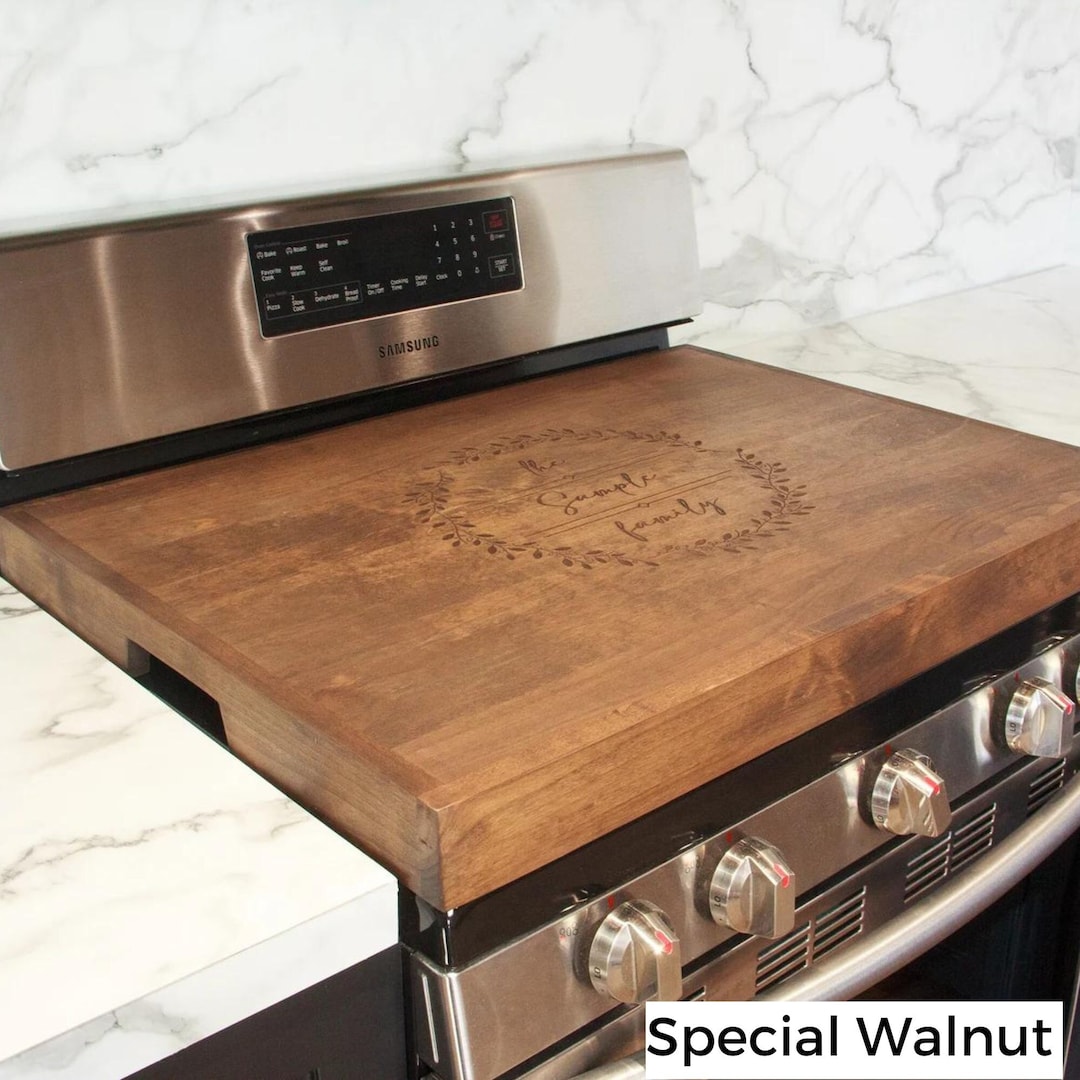  ZGO Noodle Board Stove Cover - Wood Stove Top Cover with  Handles, Stovetop Covers for Electric Stove, Stove Covers for Gas Stove  Top(Walnut) : Office Products