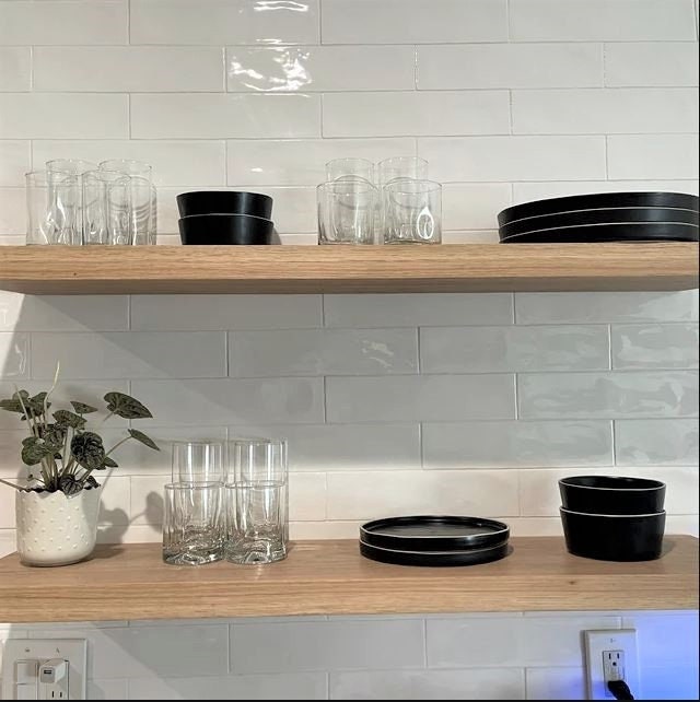 White Oak Floating Shelves Wood Shelf Heavy Duty - Wall Shelves White Wood White Oak Floating Shelves Wood Shelf Heavy Duty - Wall Shelves White Wood