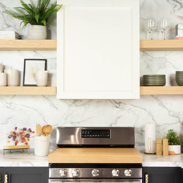 White Oak Rustic Floating Shelves Etsy