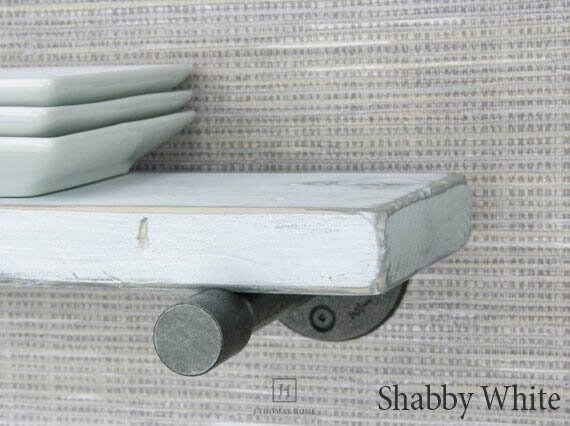 Floating Shelf White Shelves Farmhouse Decor Wall Shabby Chic Pipe Wood Bathroom Storage Home