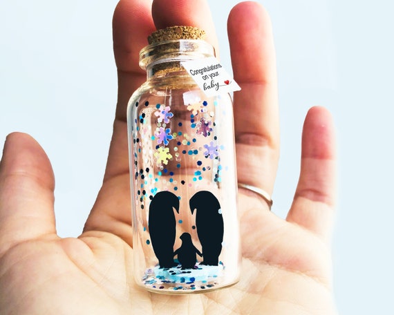 New Family Gift, Message in a Bottle, Personalized Gifts for New