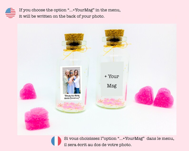 Fiole Photo Veux-tu être ma témoin Cadeau Personnalisé - Etsy France