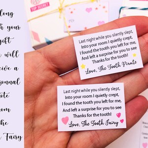 Cute Personalised Tooth Fairy Gift, Message in a Bottle Includes Lost ...