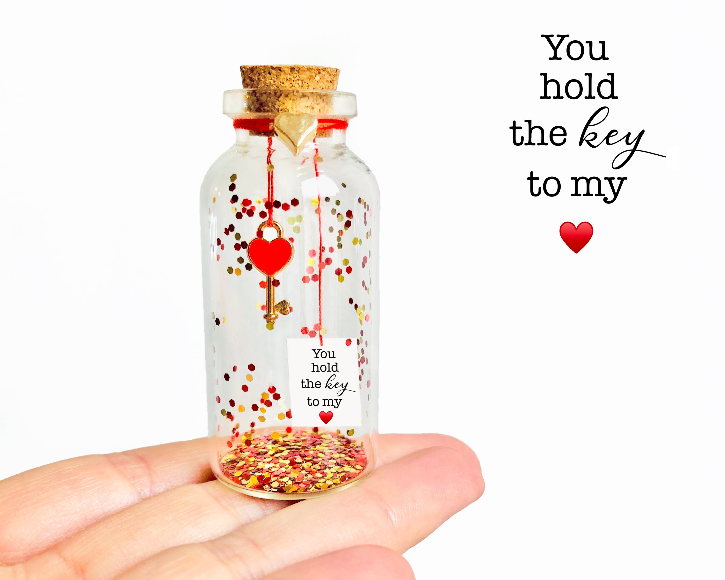 Bottle Christmas Gift Ideas For Girlfriend Personalized Heart