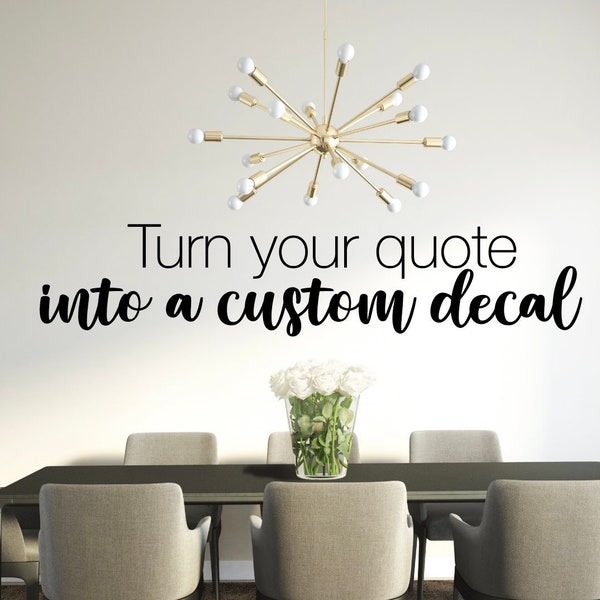 Custom Quote Decal - Create your own Custom Decal - Design your own Wall Quote - Bible - Generic - Educational Wall Vinyl