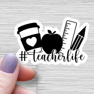 teacherlife teacher life-  teacher sticker, Teacher Sticker motivation teacher Laptop Sticker Teacher Inspire Encourage Listen Sticker