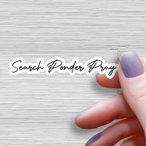 Search Ponder Pray Sticker - Jesus Water Bottle Laptop Sticker - Christian Sticker -  Jesus Saves sticker - Church Sticker -