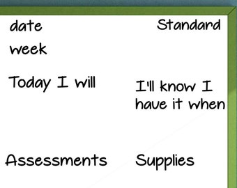 Classroom Organization Bundle Decal Teacher Decal Elementary Classroom Decal Whiteboard Decal Chalkboard Decal Educational School Decal