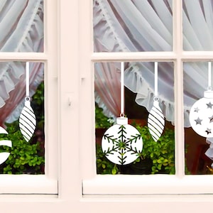 Vinyl Holiday Ornament decal Christmas window decals, Winter decals, Christmas wall decals, Christmas wall art, ornament window decoration