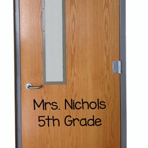 Customized Classroom Door vinyl wall decal School Home Elementary Classroom Teacher Bedroom Decal Educational