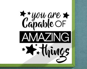 You are capable of AMAZING things vinyl wall decal School Elementary Classroom Teacher Decal Educational