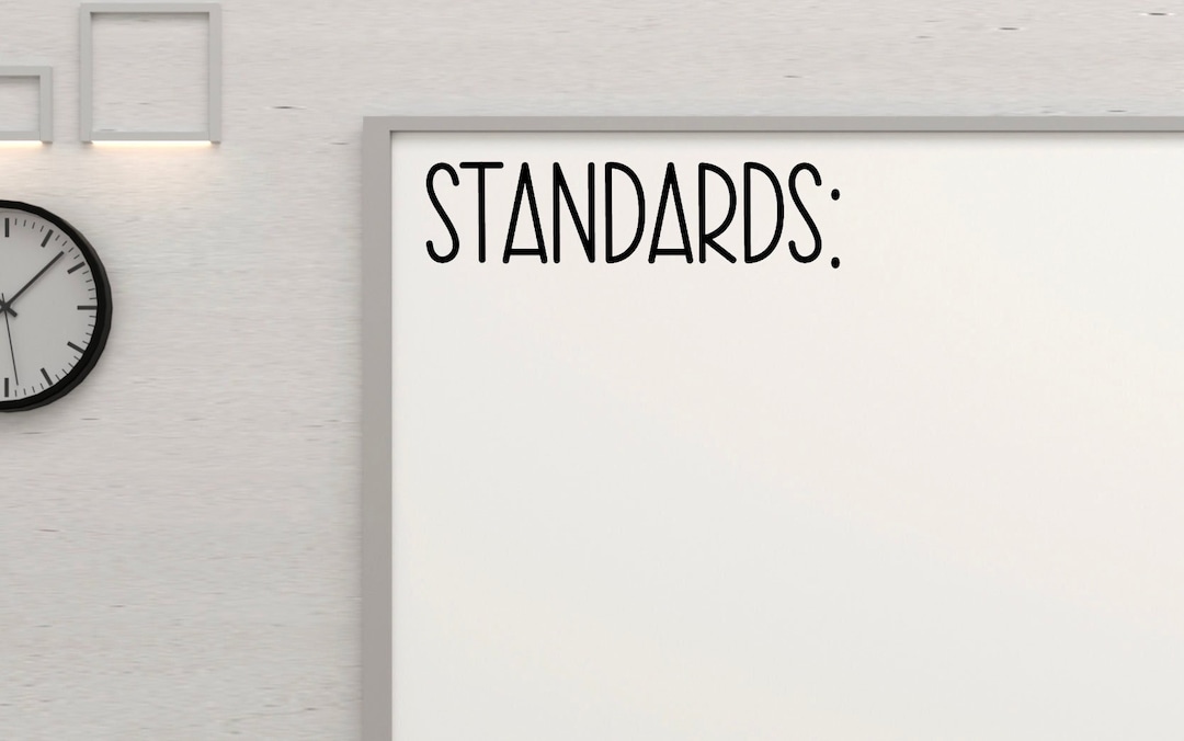 Standards Classroom Header Wall Vinyl Decal Decal School Elementary