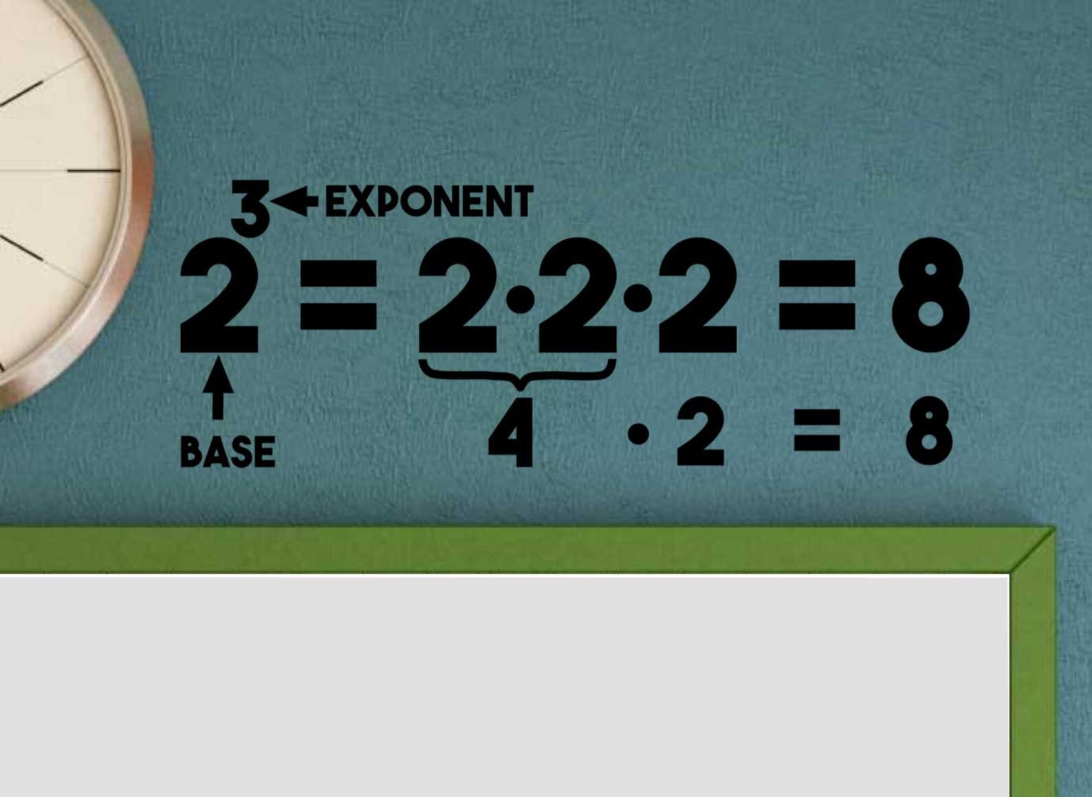 Exponent Example Vocabulary Math Vinyl Wall Decal School Classroom ...