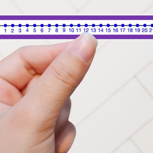Number Line Water Resistant Number Lines Purple Blue Black Desk Number Line Binder Number Line Math Sticker Instructional