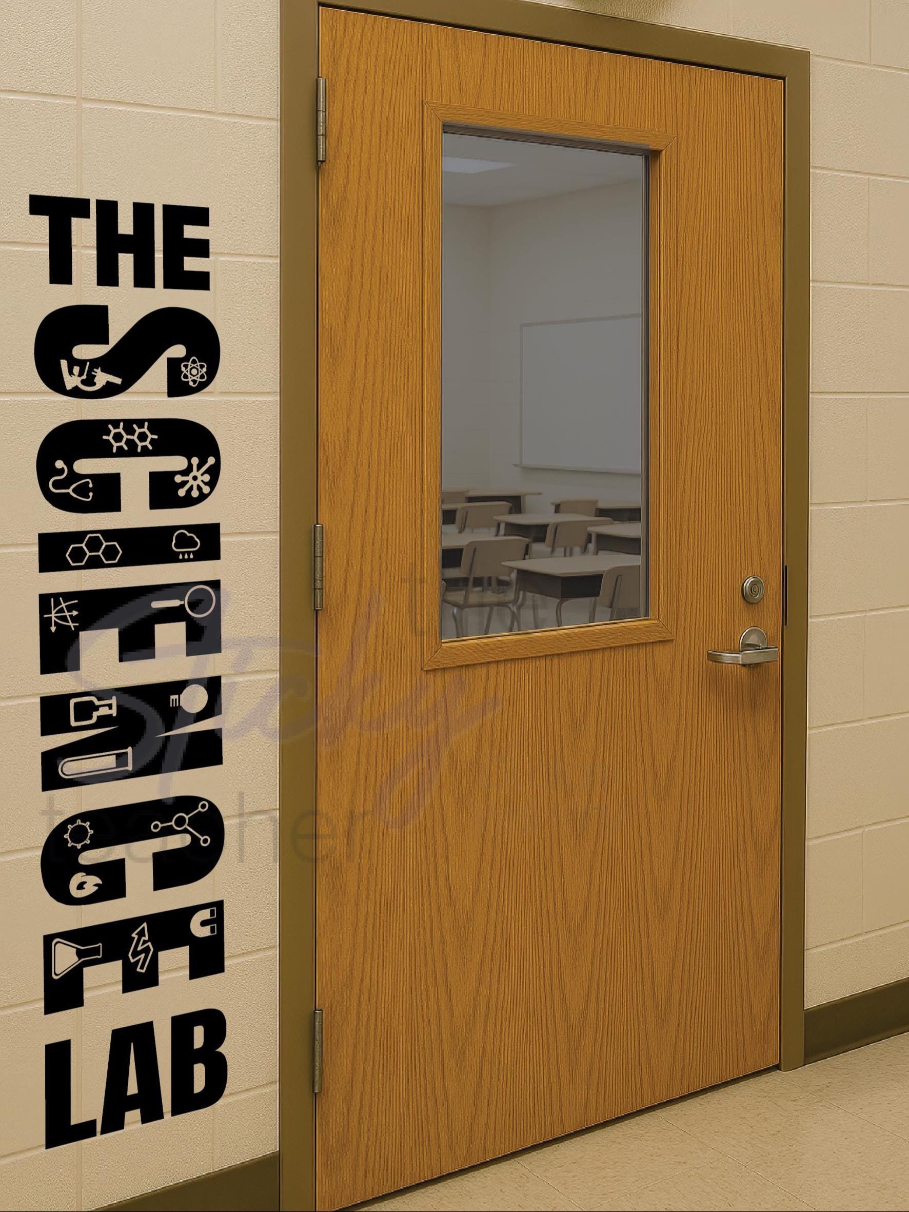 The Science LAB Wall Vinyl Decal, School Wall Vinyl, Science Decor ...