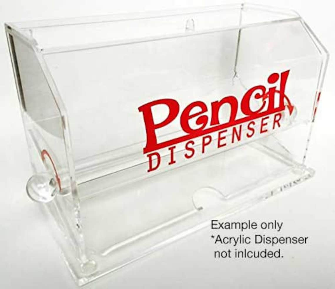 Pencil Dispenser Vinyl Decal Classroom Style 2 Decal Teacher Etsy