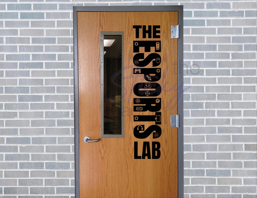 The ESPORTS LAB Wall Vinyl Decal, School Wall Vinyl, E Sports Decor ...