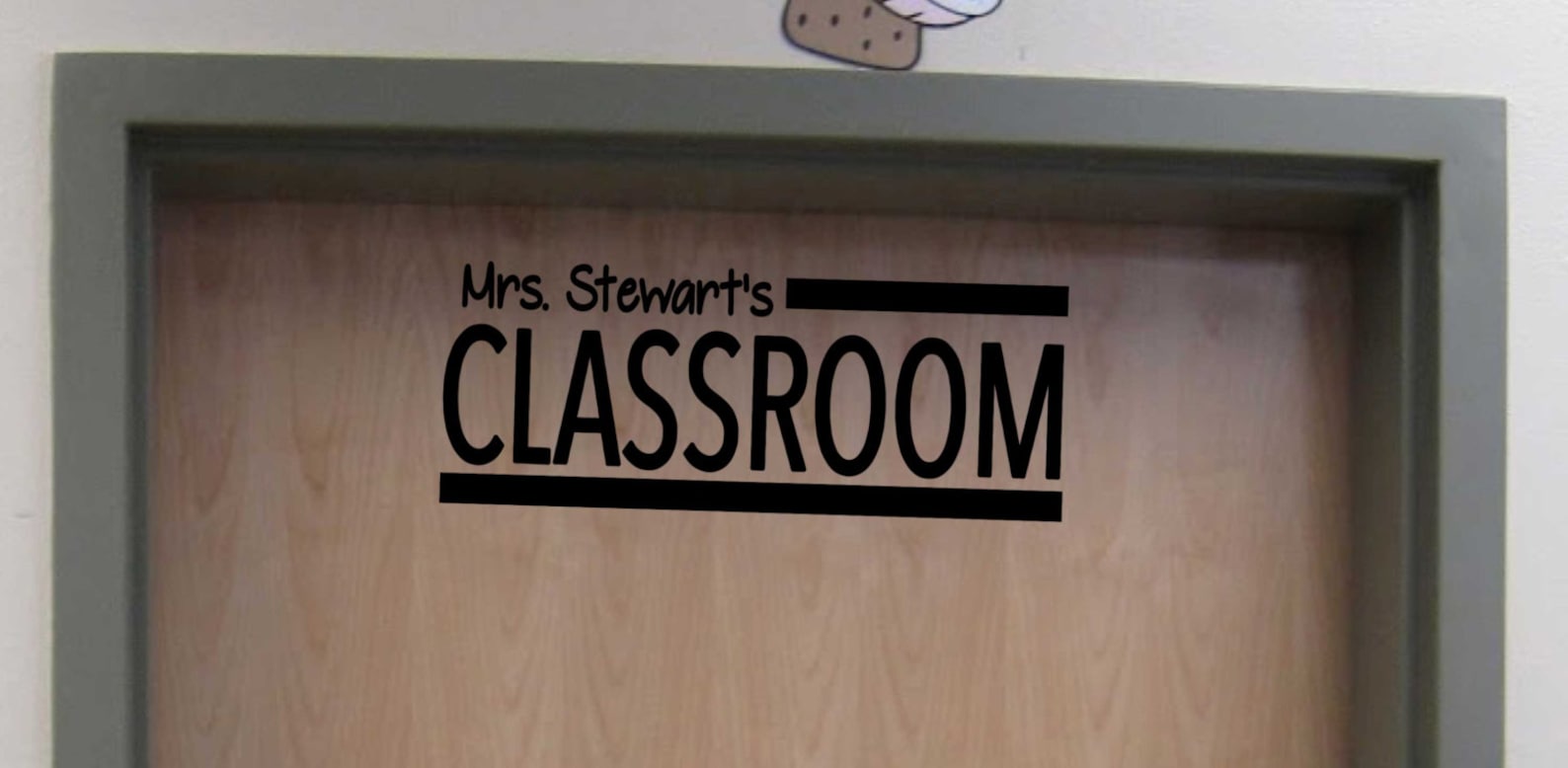 Personalized Teacher Classroom Door Vinyl Wall Decal School Etsy