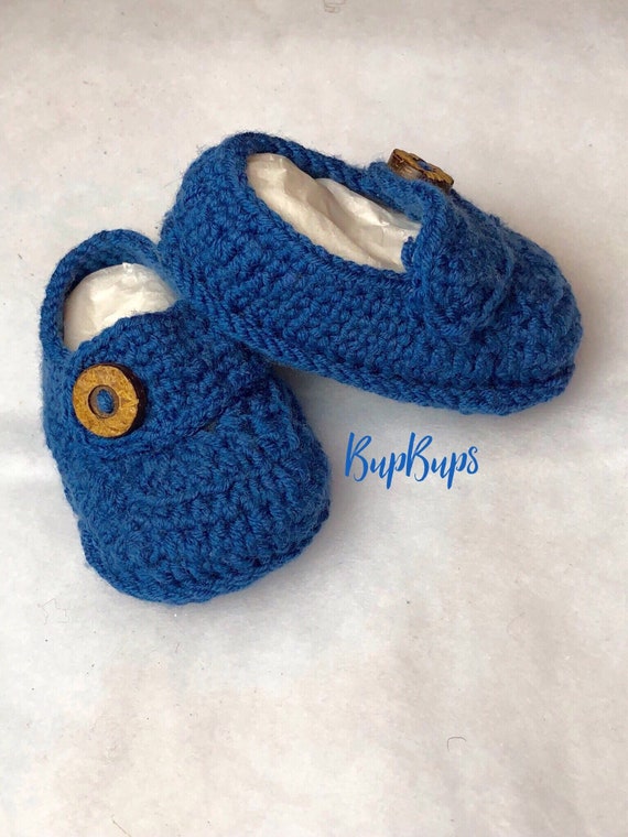 Baby boy blue Loafers in a Gift Box 