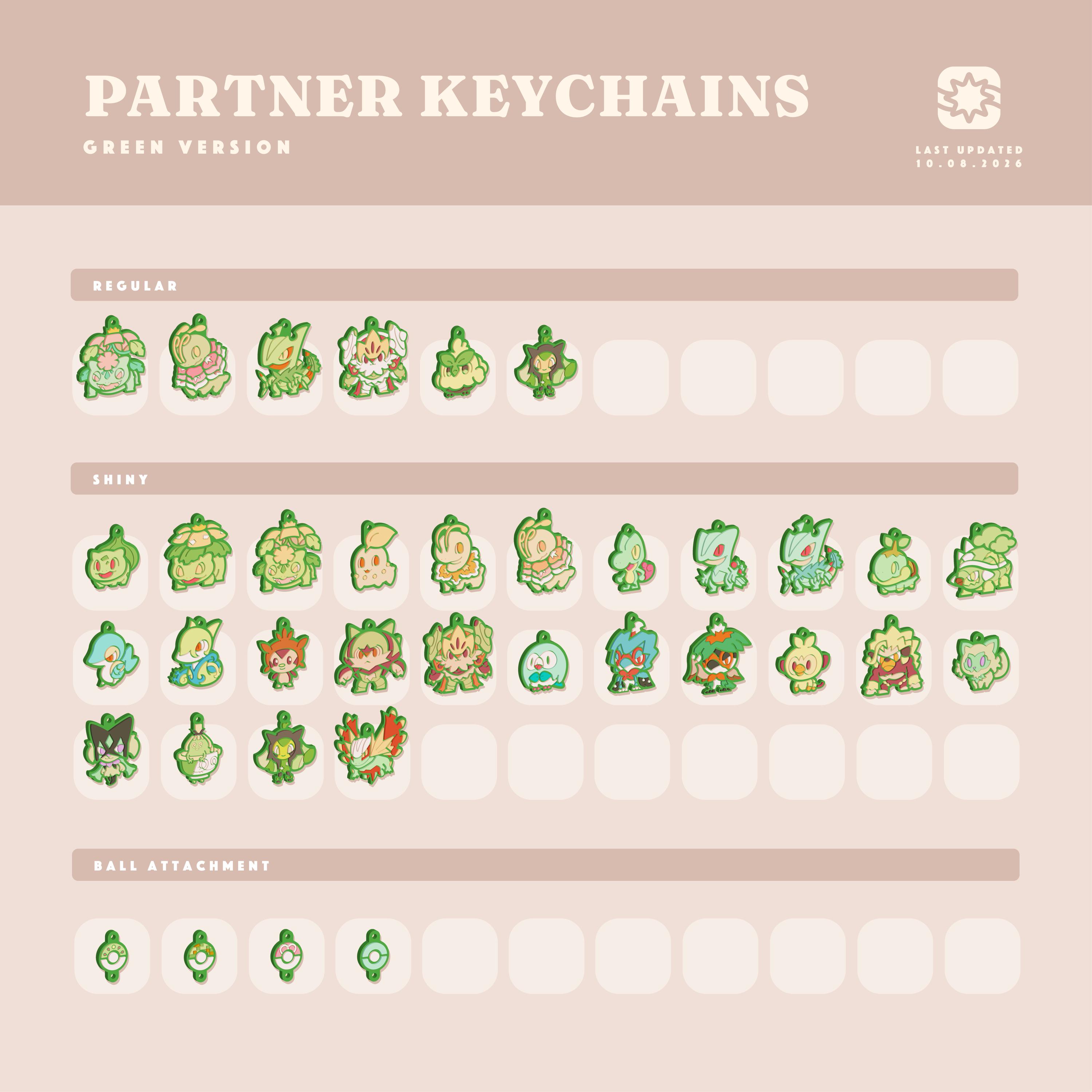 Partner Keychains - Green Version