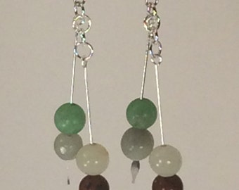 Double Drop Beads Earrings