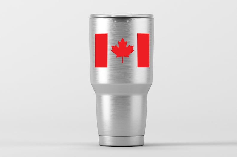 Canadian Flag / Yeti Decal / Vinyl Decal / Yeti Tumbler Decal Etsy