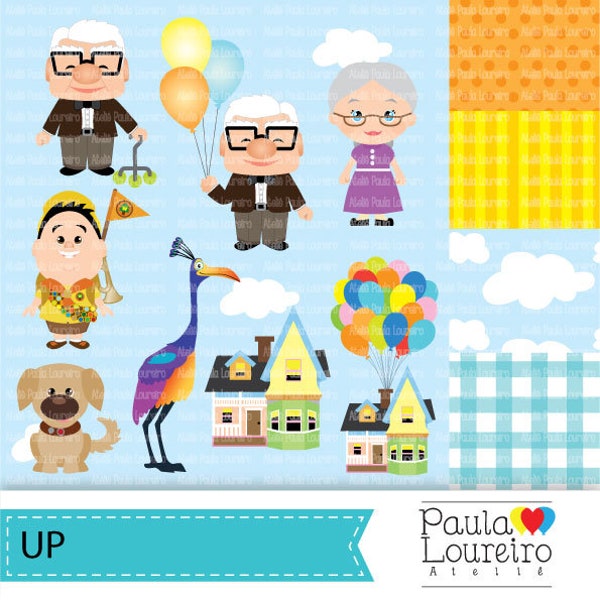 Pixar up Clipart - Etsy