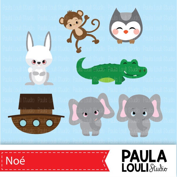 Noah's Ark Clip Art | Etsy