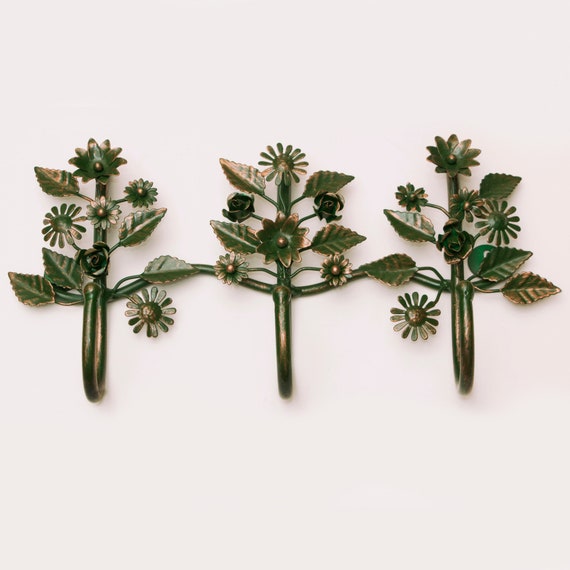 Floral wall hook sale