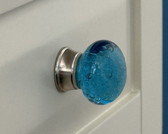 Bubble Glass Cabinet Knob - 1.25" Diameter