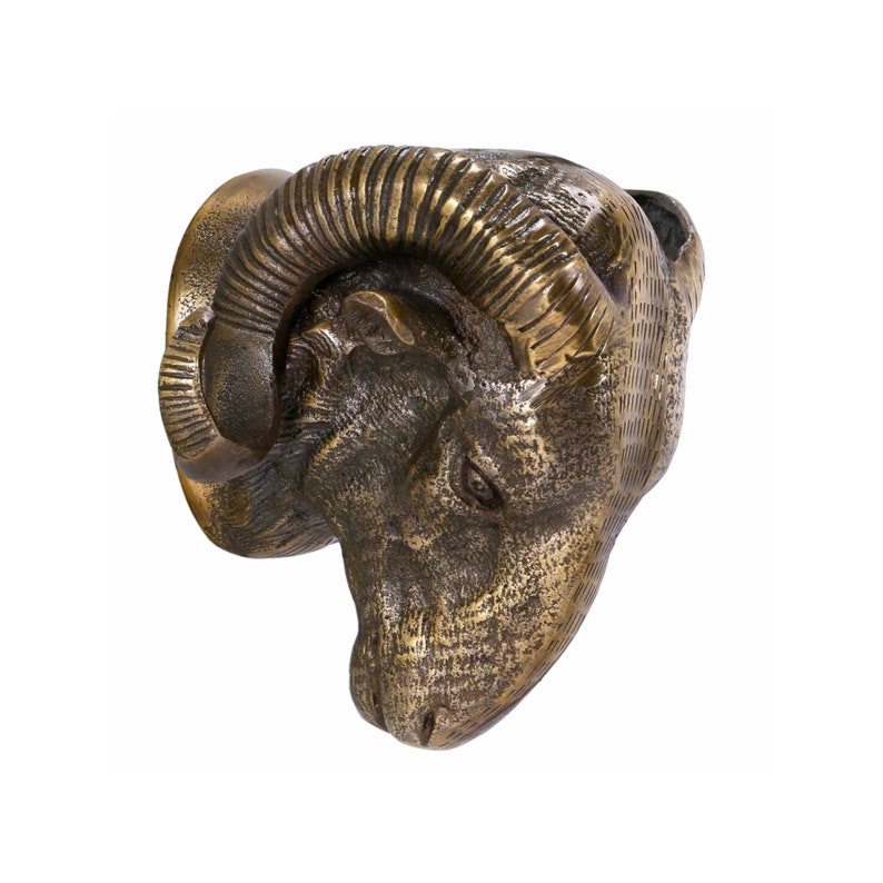 Ram Head Wall Decor Etsy