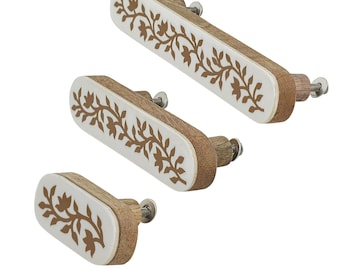 Resin Inlay Cabinet Knob and Pulls