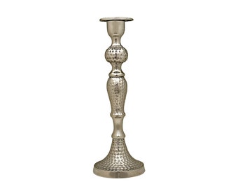 Hammered Candle Stick - 13" H