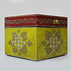 Hand Painted Wooden Jewelry & keepsake Box
