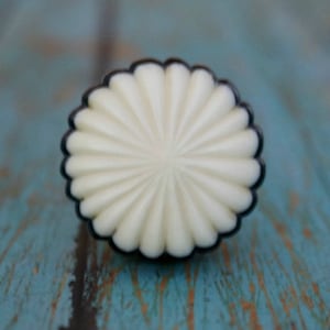 Round Ribbed Resin Cabinet Knob