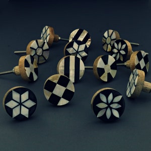 Mother of Pearl & Resin Cabinet Knobs
