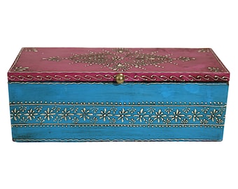 Hand Painted Wooden Jewelry & Keepsake Box