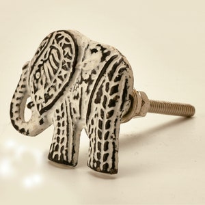 Cast Iron Elephant Cabinet Knob