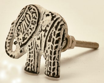 Cast Iron Elephant Cabinet Knob