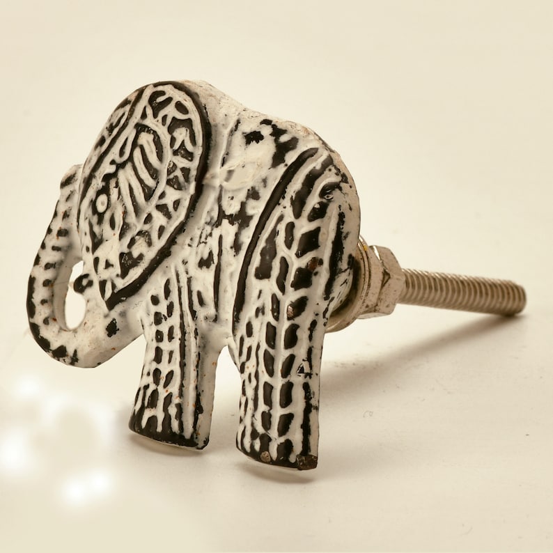 Cast Iron Elephant Knob Etsy
