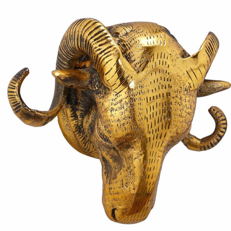 Ram Head Wall Decor Etsy