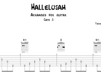 Hallelujah by Leonard Cohen - Arranged for Guitar!