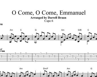 O Come, O Come, Emmanuel - Fingerstyle Guitar!