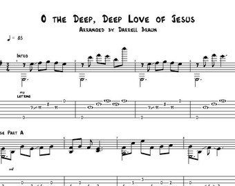 O the Deep, Deep Love of Jesus - Acoustic Guitar Sheet Music