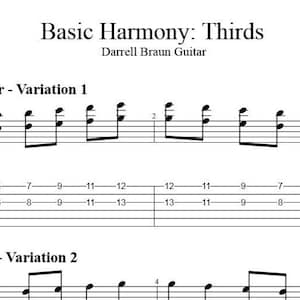 Basic Harmony - Major and Minor Thirds!