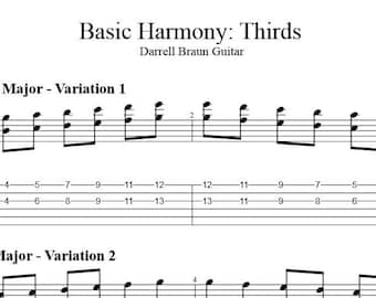 Basic Harmony - Major and Minor Thirds!