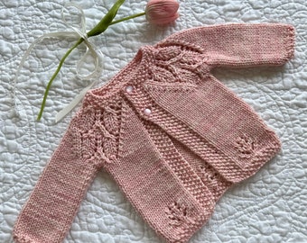 Hand Knit Baby Cardigan