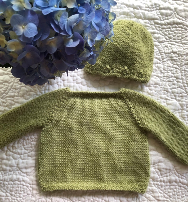 Hand Knit Baby Cardigan